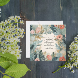 Elegant downloadbaar Floral Lijst Feestdagenkaart