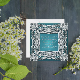 Elegant downloadbaar kant Lijst Feestdagenkaart