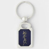 Elegant Dragon Metal Sleutelhanger (Voorkant)
