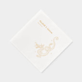 Elegant Dragon Sketch | Wedding Custom Gold (Droite)
