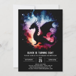 Elegant Dragon Verjaardag Custom Kaart