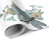 Elegant Dragonflies Patroon Cadeaupapier (Rol Hoek)