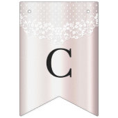 Elégant drapeau à dentelle blanche à pulvériser (Premier drapeau)