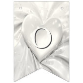 Elégant drapeau de Bunt Coeur Crème Blanche (Deuxième drapeau)