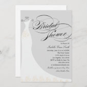 Elegant Dress | Kies uw eigen achtergrondkleur Kaart (Voorkant / Achterkant)