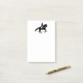 Elegant Dressage Rider die een Pirouette uitvoert Post-it® Notes (Op bureau)