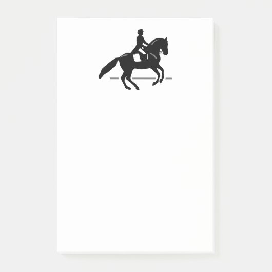 Elegant Dressage Rider die een Pirouette uitvoert Post-it® Notes (Voorkant)