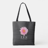 Elegant drijvende roze Lotus Flowers Draagtas (Achterkant)
