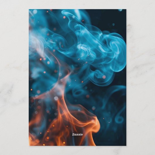 Elegant Dual Flame Wedding Invitation (Dos)