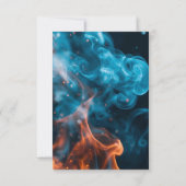 Elegant Dual Flame Wedding Invitation (Dos)