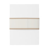 Elegant Dusty Beige Modern Typography Wedding Uitnodigingen Wikkel (Achterkant Voorbeeld)