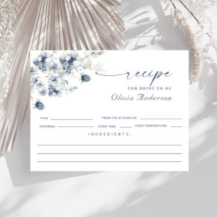 Elegant Dusty Blue Boho Vrijgezellenfeest Recipe K Briefkaart
