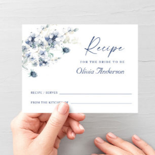 Elegant Dusty Blue Boho Vrijgezellenfeest Recipe K Briefkaart