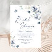 Elegant Dusty Blue Boho Winter VRIJGEZELLENFEEST Kaart