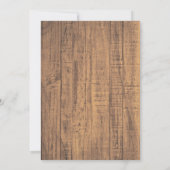 Elegant Dusty Blue Burgundy Wood Weduwschap Kaart (Achterkant)