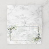 Elegant Dusty Blue Eucalyptus Greenery Marble (Buitenkant ongevouwen)