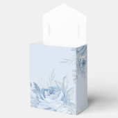 Elegant Dusty Blue Floral Bedankdoosjes (Geopend)
