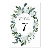 Elegant Dusty Blue Floral Rustic Garden Wedding Kaart (Achterkant)