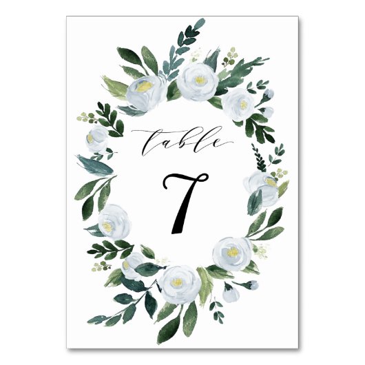 Elegant Dusty Blue Floral Rustic Garden Wedding Kaart (Voorkant)