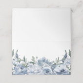 Elegant Dusty Blue Floral Wedding (Buitenkant ongevouwen)