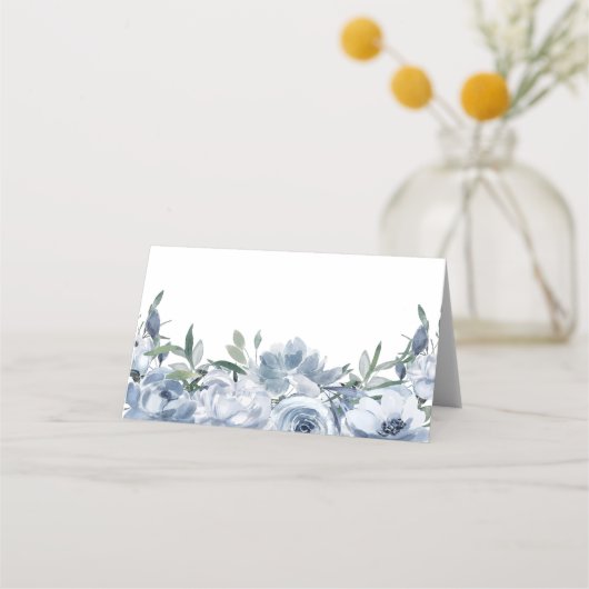 Elegant Dusty Blue Floral Wedding (Voorkant)