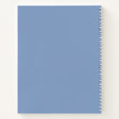 Élégant Dusty Blue Herringbone Carnet planificateu (Dos)