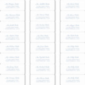 Elégant Dusty Blue Mariage Étiquettes de adresse i (Devant)