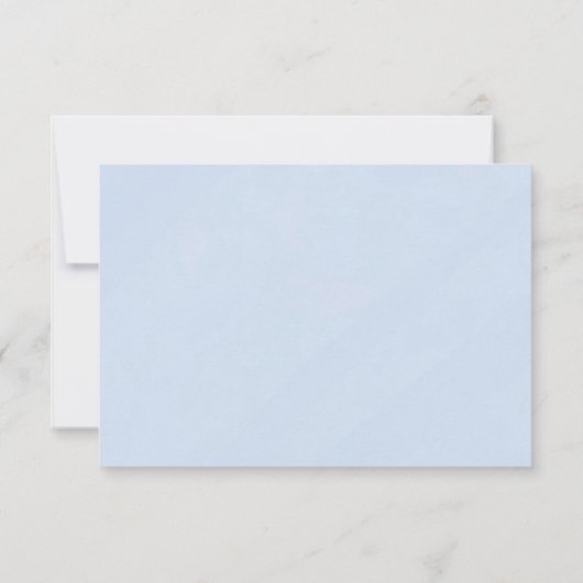 Elégant Dusty Blue or Mariage QR code RSVP (Dos)