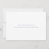 Elegant Dusty Blue Photo Collage Save the Date (Achterkant)