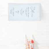 Elegant Dusty Blue Wedding Bar Menu Spandoek (Insitu)