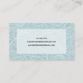 Elegant Dusty Blue Wedding Event Planner Visitekaartje (Achterkant)