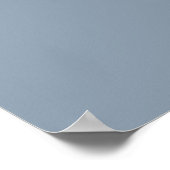 Elégant Dusty Blue Welcome Mariage signe Poster (Coin)
