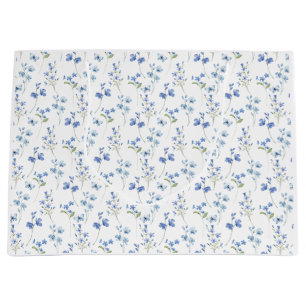 Elegant Dusty Blue Wildflower Groot Cadeauzakje