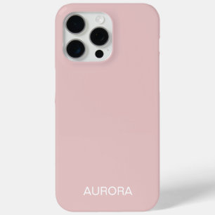 Elegant Dusty Blush gepersonaliseerde naam - iPhone 15 Pro Max Hoesje