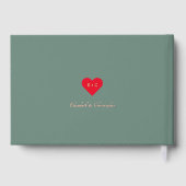 Élégant Dusty Green Rose Gold Mariages Anniversair (Verso)