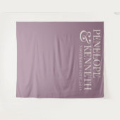 Elegant Dusty Paars Custom Wedding Backdrop Wandkleed (Voorkant (horizontaal))