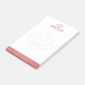 Elegant Dusty Rose & Ivory Salon Beauty Post-it® Notes (Schuin)