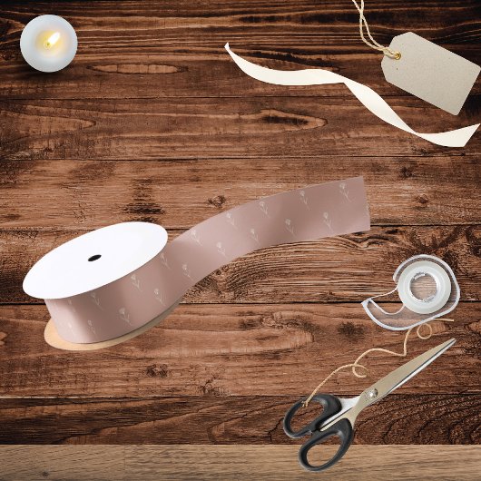 Elegant Dusty Rose Simple Flower  Lint