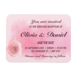 Elegant dusty roze roze roze roze roodbruin magneet