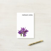 Elegant Dutch Iris Paars Sensation Post-it® Notes (Op bureau)