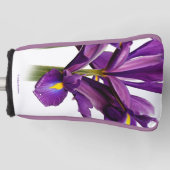 Elegant Dutch Iris Paarse Sensation Flowers Golfheadcover (Voorkant)