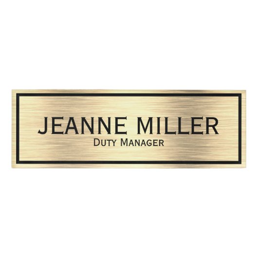 Elegant Duty Manager Naambadge (Voorkant)