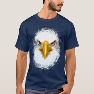 Elegant Eagle Head, op maat gemaakt blauw marinesc T-shirt