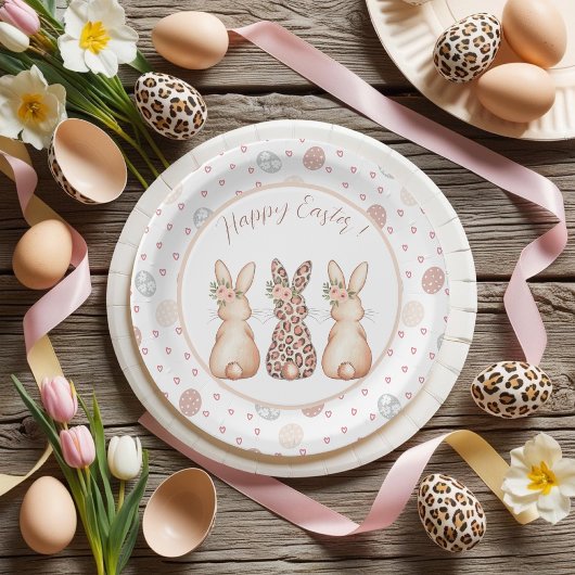 Elegant Easter Bunny op maat Papieren Bordje
