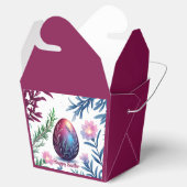Elegant Easter Egg Botanical Art Bedankdoosjes (Geopend)