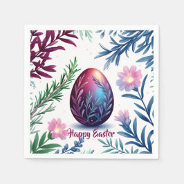 Elegant Easter Egg Botanical Art Servet