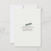 Elegant EAT Boire & Etre Marié Mariage Invitations (Dos)