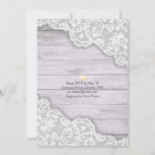 Elegant EAT Boire & Etre Marié Mariage Invitations (Dos)