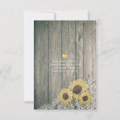 Elegant EAT Boire & Etre Marié Mariage Invitations (Dos)