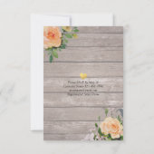 Elegant EAT Boire & Etre Marié Mariage Invitations (Dos)